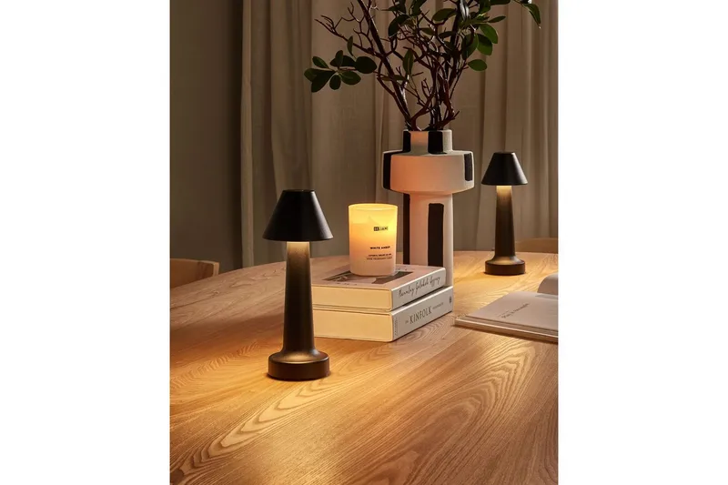 Adasi LED Bordslampa 2 st 24 cm - Svart - Products - Belysning - Lampor & belysning inomhus - Sovrumslampa - Sänglampa - Sängbordslampa