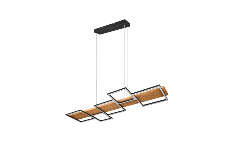 Harper LED Taklampa mattsvart/ trä - Trä - Products - Belysning - Lampor & belysning inomhus - Taklampa & takbelysning - Kökslampa & taklampa kök