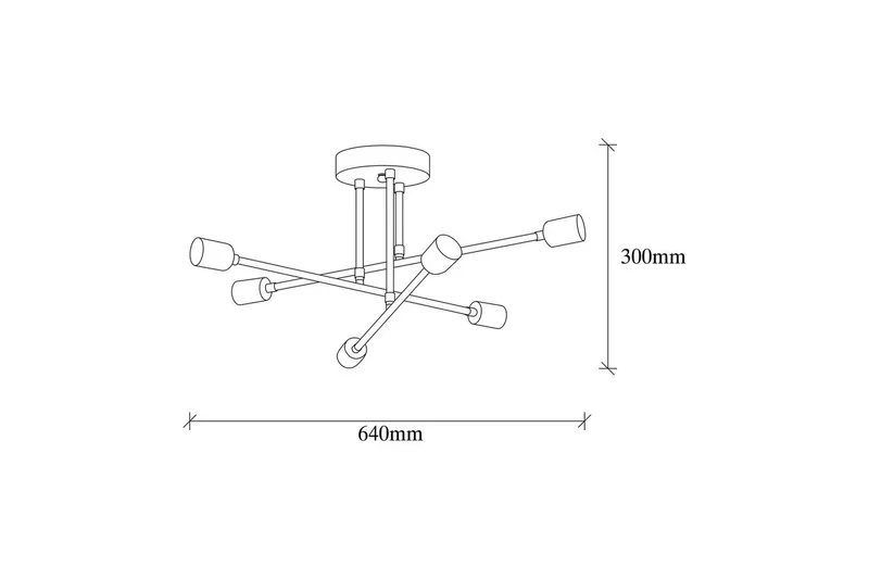 Taklampa Masasada Koppar - Guld - Products - Belysning - Lampor & belysning inomhus - Taklampa & takbelysning - Takplafond