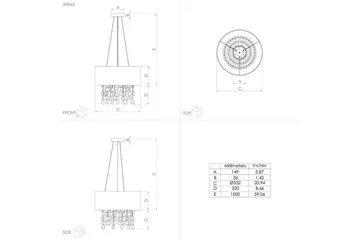 Takpendel Eglo Escuela Svart - Products - Belysning - Lampor & belysning inomhus - Taklampa & takbelysning - Pendellampa & hänglampa