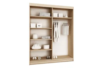 Dunkra Garderob m. Spegel 150x200 cm - Vit - Products - Förvaring - Garderober & garderobssystem