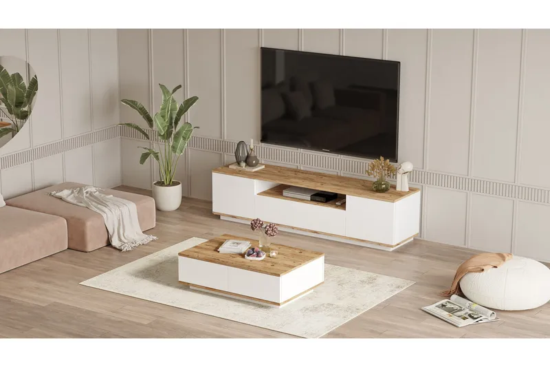 Anari M öbelset För Vardagsrum - Vit - Products - Förvaring - Förvaringsmöbler - Möbelset för vardagsrum