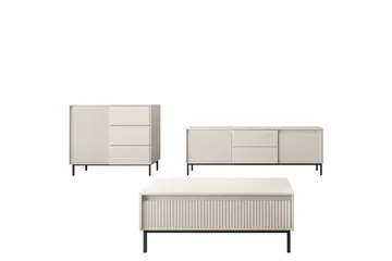 Bjurholm Möbelset För Vardagsrum - Beige - Products - Förvaring - Förvaringsmöbler - Möbelset för vardagsrum