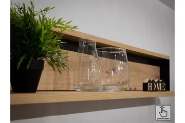 Quant Byrå 41x130 cm - Ek/Svart - Products - Förvaring - Förvaringsmöbler - Byr å - Hallbyrå