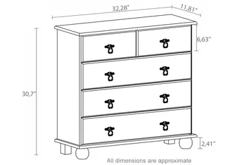 Welton Byrå 82 cm - Vit - Products - Förvaring - Förvaringsmöbler - Byrå - Hallbyrå