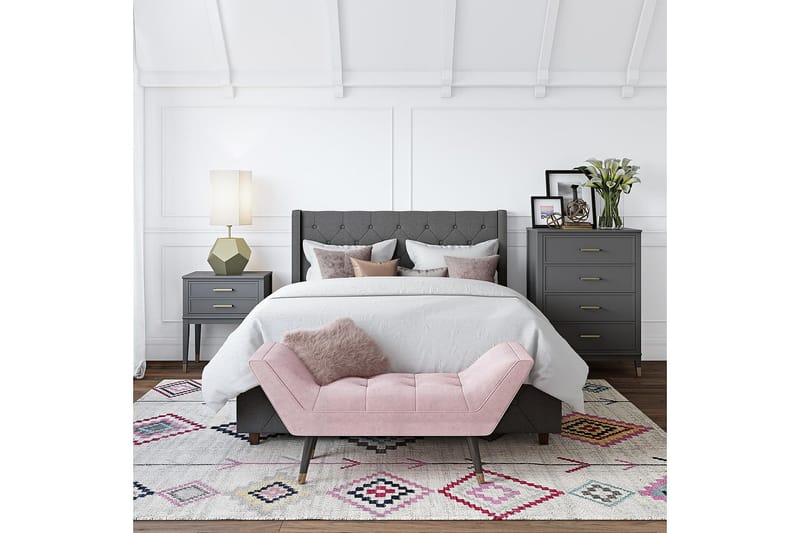 Westerleigh Byrå 76x50 cm Grafitgrå - CosmoLiving - Products - Förvaring - Förvaringsmöbler - Byrå - Hallbyrå