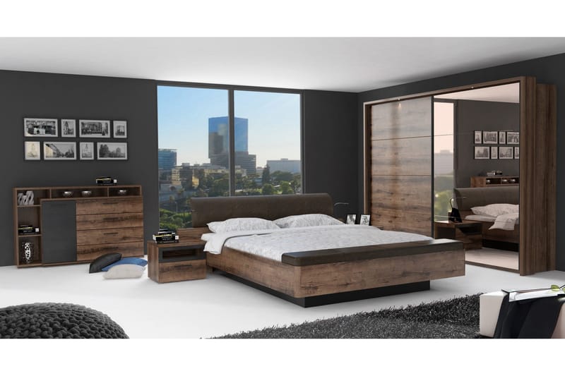 Cannop Byrå 153 cm - Brun/Svart - Products - Förvaring - Förvaringsmöbler - Byrå