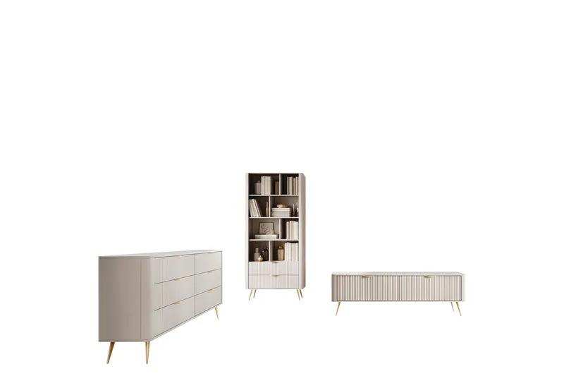 Forba Möbelset För Vardagsrum, Beige