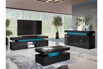 Glenndale Möbelset För Vardagsrum - Svart - Products - Förvaring - Förvaringsmöbler - Möbelset för vardagsrum