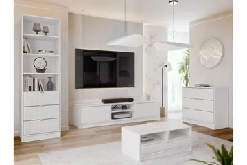 Gudelia Möbelset För Vardagsrum - Vit - Products - Förvaring - Förvaringsmöbler - Möbelset för vardagsrum