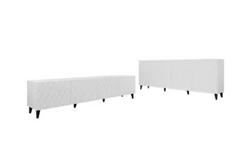 Strontian Möbelset För Vardagsrum Scandinavian Choice White - Products - Förvaring - Förvaringsmöbler - Möbelset för vardagsrum