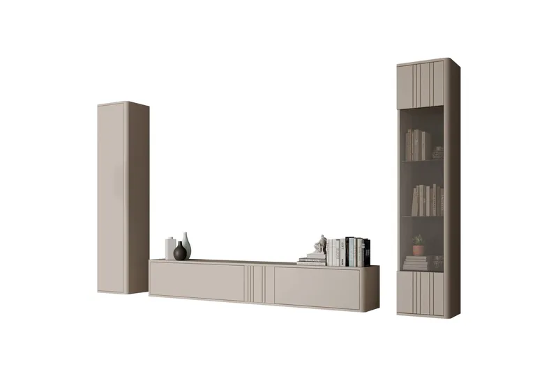 Zalricus Möbelset För Vardagsrum - Beige - Products - Förvaring - Förvaringsmöbler - Möbelset för vardagsrum