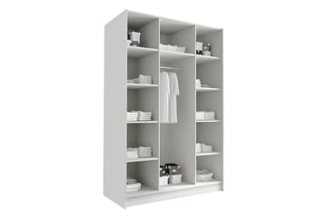 Herrljunga Garderob 150 cm - Vit/Guld - Products - Förvaring - Garderober & garderobssystem - Garderobsskåp