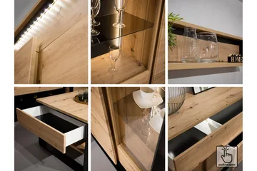 Quant Garderob 41x60 cm - Ek/Svart - Products - Förvaring - Garderober & garderobssystem - Garderobsskåp