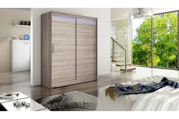 Westa Garderob 150x58x200 cm - Beige - Products - Förvaring - Garderober & garderobssystem - Garderobsskåp