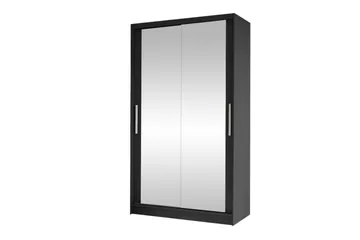 Glenmore Garderob m. Spegel Black - Products - Förvaring - Garderober & garderobssystem