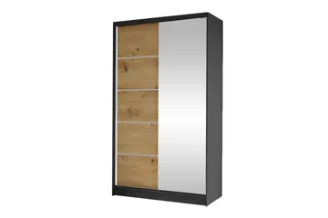 Glenmore Garderob m. Spegel Black - Products - Förvaring - Garderober & garderobssystem