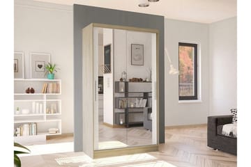 Glenmore Garderob m. Spegel Wood/nature - Products - Förvaring - Garderober & garderobssystem