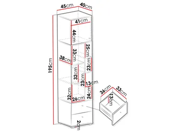 Edson Bokhylla 195 cm - Products - Förvaring - Hylla - Bokhylla