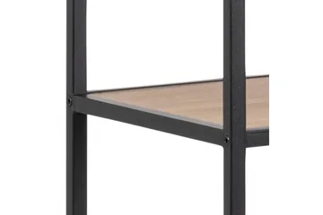 Hasslevik Bokhylla 135x35 cm 4 Hyllor - Natur/Matt Svart - Products - Förvaring - Hylla - Bokhylla