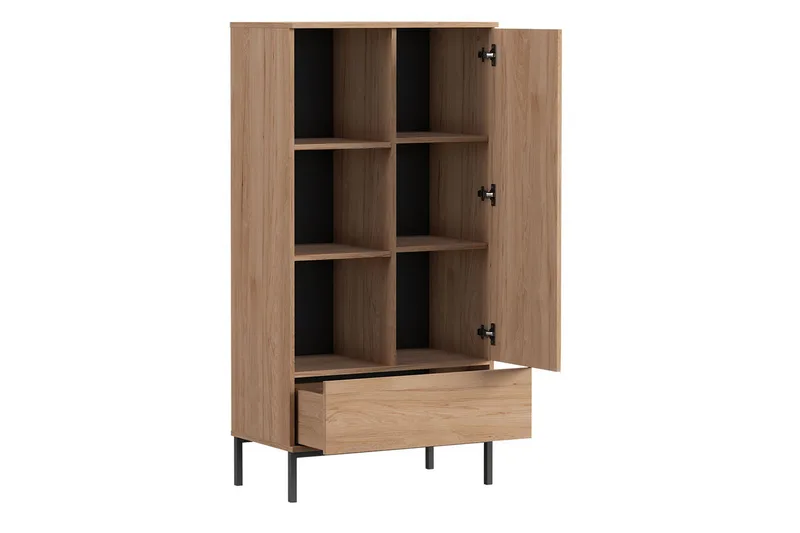 Querty Bokhylla 70x140x41 cm - Svart - Products - Förvaring - Hylla - Bokhylla