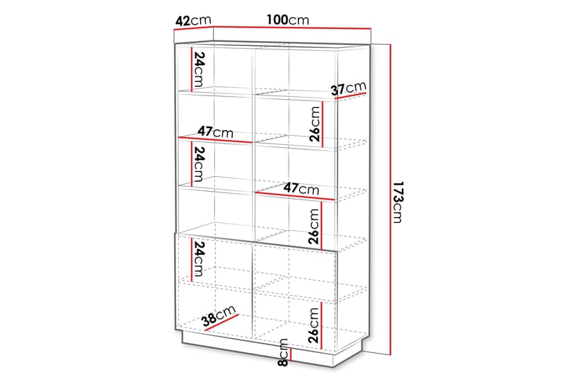 Torvalen Bokhylla 100 cm - Beige - Products - Förvaring - Hylla - Bokhylla