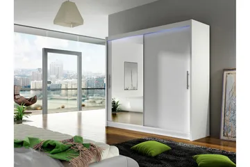 Prag Garderob med Spegel 180x215 cm - Vit - Products - Förvaring - Garderober & garderobssystem