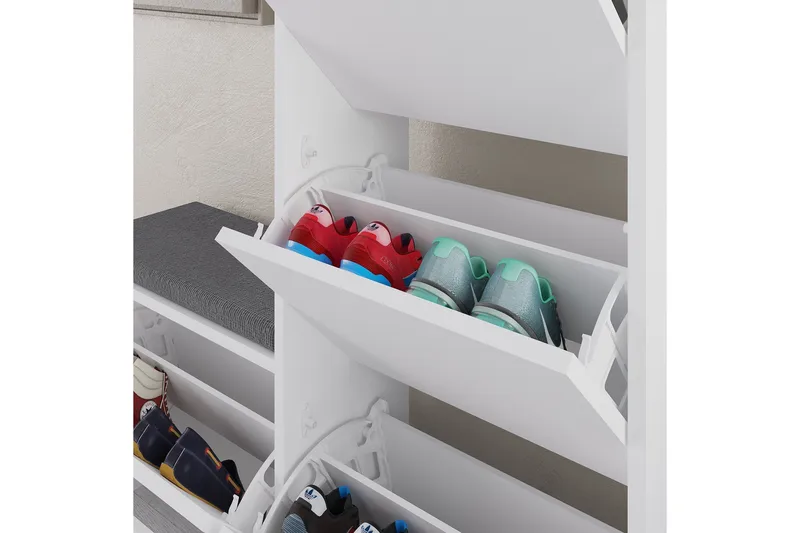 Dude Skoskåp 105 cm - Vit - Products - Förvaring - Skåp - Förvaringsskåp