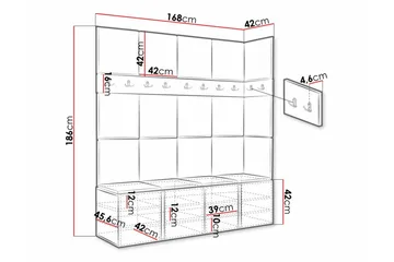 Dunvegan Highboard - Brun - Products - Förvaring - Skåp - Förvaringsskåp