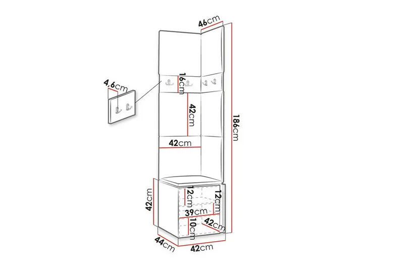 Dunvegan Highboard Graphite - Products - Förvaring - Skåp - Förvaringsskåp