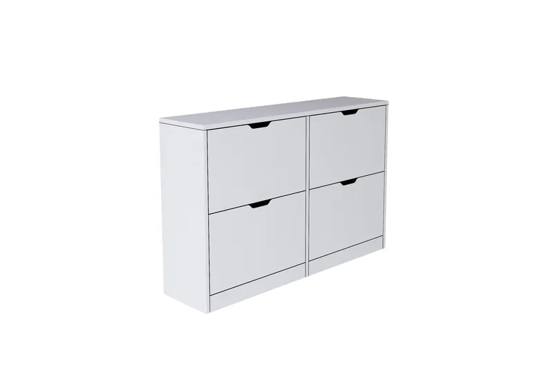 Durusu Skoskåp 120,5 cm, Mattvit