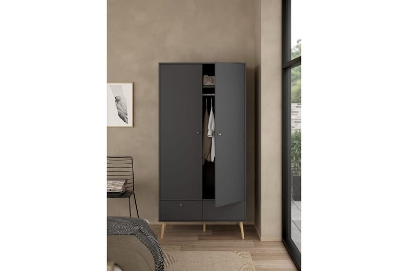 Shoey Skoskåp 4 Fack - Svart - Products - Förvaring - Skåp - Förvaringsskåp