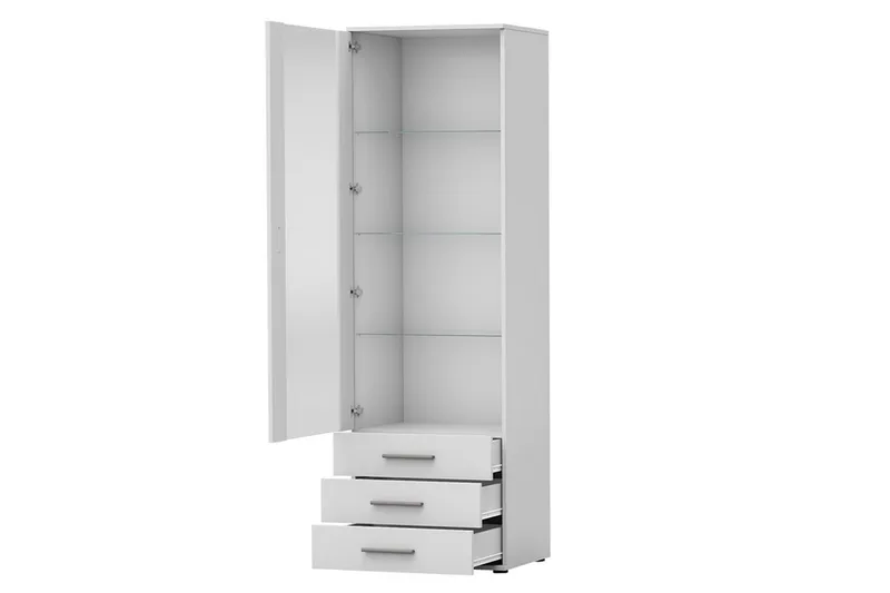 Soho Vitrinskåp 60x41x192 cm - Svart - Products - Förvaring - Skåp - Vitrinskåp