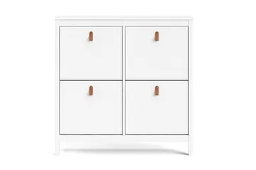 Vallvidera Skoskåp 25x102 cm - Vit/Natur - Products - Förvaring - Skåp - Förvaringsskåp