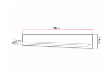 Dunvegan Vägghylla 100x22 cm Black - Products - Förvaring - Småförvaring - Väggförvaring