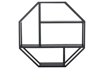 Hasslevik Vägghylla 77x20 cm 4 Hyllor - Svart/Matt Svart - Products - Förvaring - Småförvaring - Väggförvaring