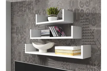 Trio Vägghylla - Grå/Vit - Products - Förvaring - Småförvaring - Väggförvaring