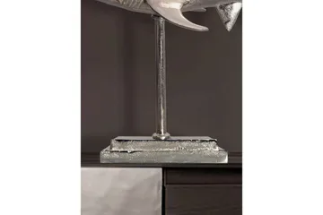 Dekorativ figur Wohnling Dekorhaj 70 cm aluminium, maritim stil Silver - Silver - Products - Inredning - Dekoration & inredningsdetaljer
