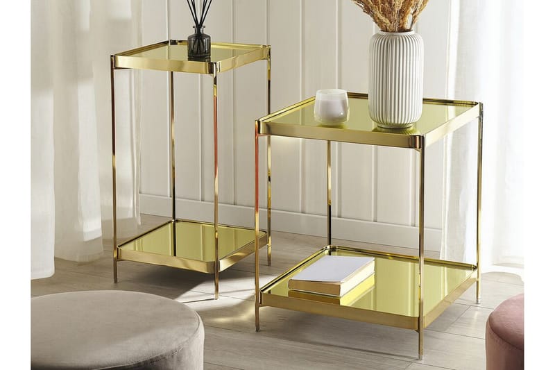 Dinari Sidobord - Guld - Products - Möbler - Bord & matgrupp - Avlastningsbord & sidobord - Brickbord & småbord