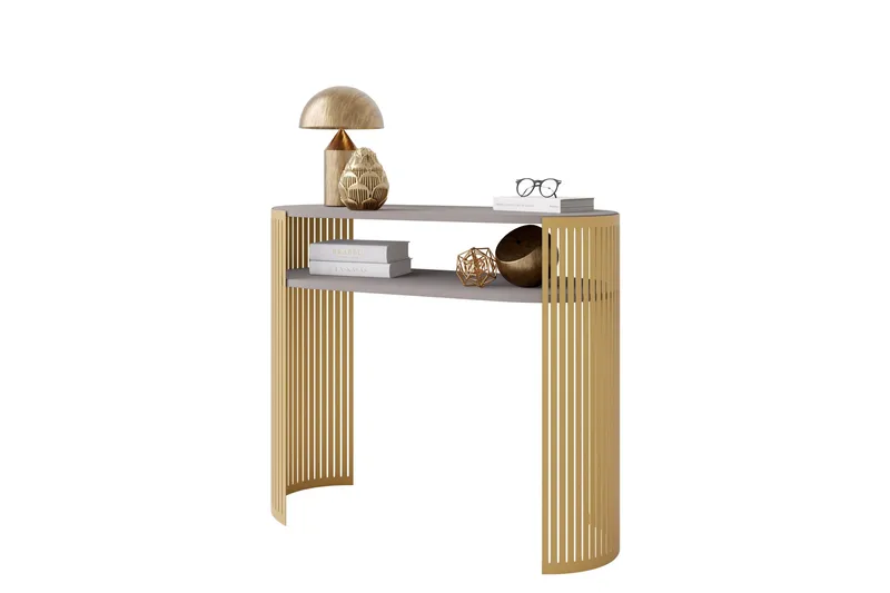 Friend Konsollbord 100 cm, Guld/Beige