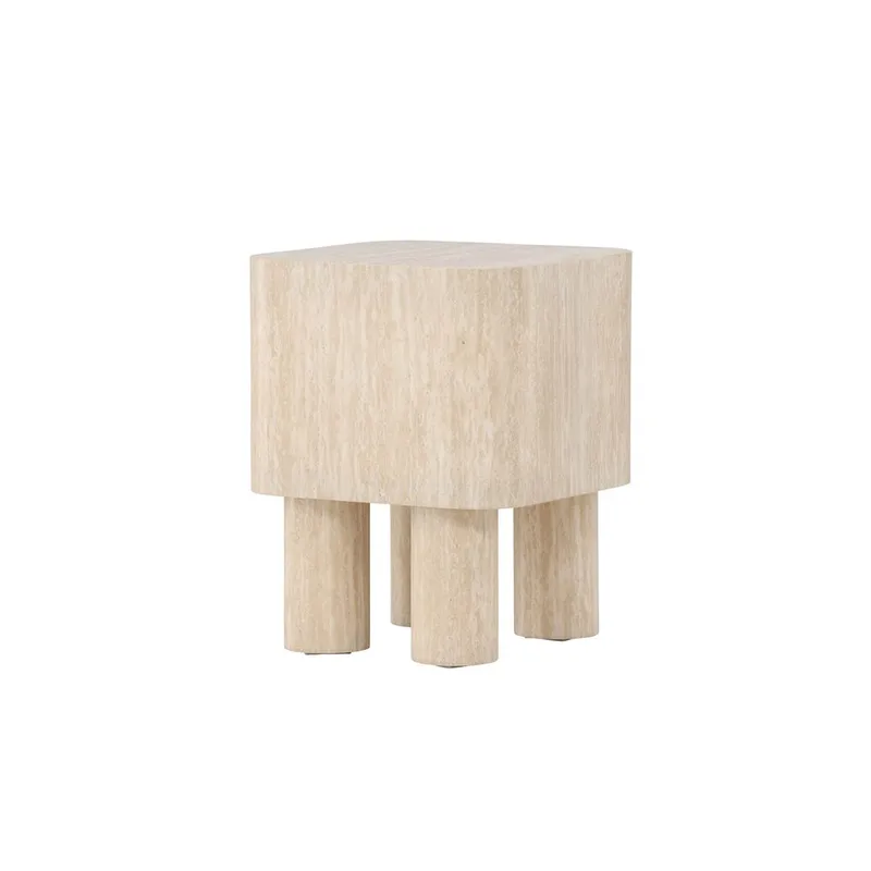 Klirou Sidobord 40 cm, Beige