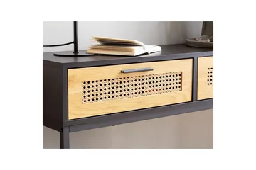 Konsolbord Wohnling Massivt trä 100 cm 2 lådor industrihus stil med Wienerkorg - Products - Möbler - Bord & matgrupp - Avlastningsbord & sidobord - Konsolbord & hallbord