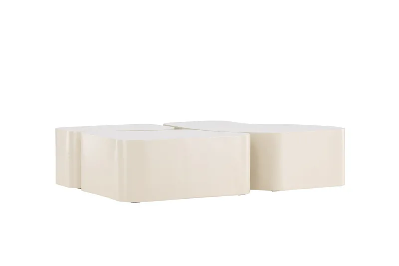 Nordland Soffbord 92x74 cm - Beige - Products - Möbler - Bord & matgrupp - Avlastningsbord & sidobord - Satsbord