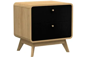 Olivet Sängbord 51 cm - Natur/Svart - Products - Möbler - Bord & matgrupp - Avlastningsbord & sidobord - Sängbord & nattduksbord