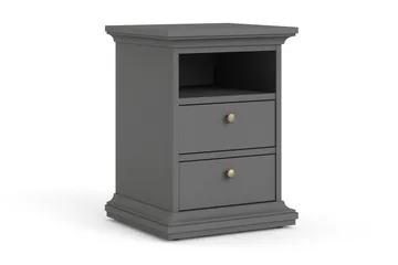 Paris Sängbord - Grå - Products - Möbler - Bord & matgrupp - Avlastningsbord & sidobord - Sängbord & nattduksbord