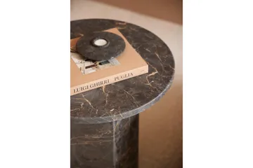 Prisa Runt Sidobord i Marmor Sten 50 cm - Grå / Brun - Products - Möbler - Bord & matgrupp - Avlastningsbord & sidobord - Brickbord & småbord