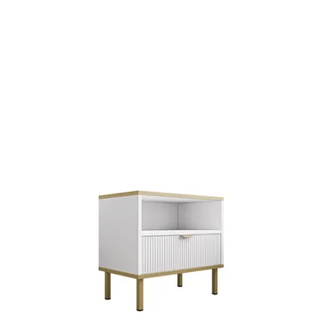 Salmor Sängbord 50 cm - Vit - Products - Möbler - Bord & matgrupp - Avlastningsbord & sidobord - Sängbord & nattduksbord