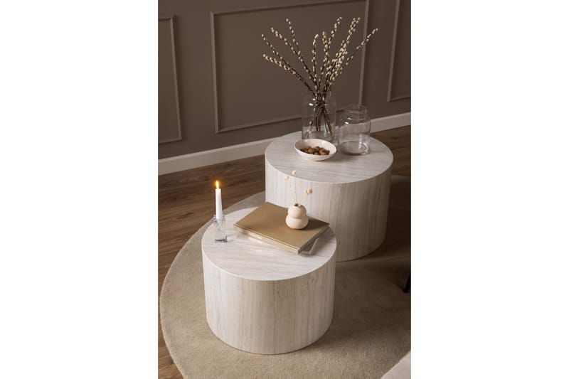 Samon Soffbord 58 cm - Beige - Products - Möbler - Bord & matgrupp - Avlastningsbord & sidobord - Satsbord