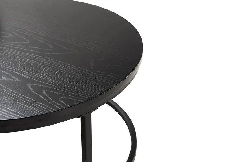 Thyra Satsbord Runt Soffbord - Svart - Products - Möbler - Bord & matgrupp - Avlastningsbord & sidobord - Satsbord