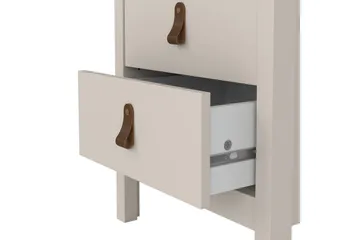 Vallvidera Sängbord 44 cm - Beige - Products - Möbler - Bord & matgrupp - Avlastningsbord & sidobord - Sängbord & nattduksbord